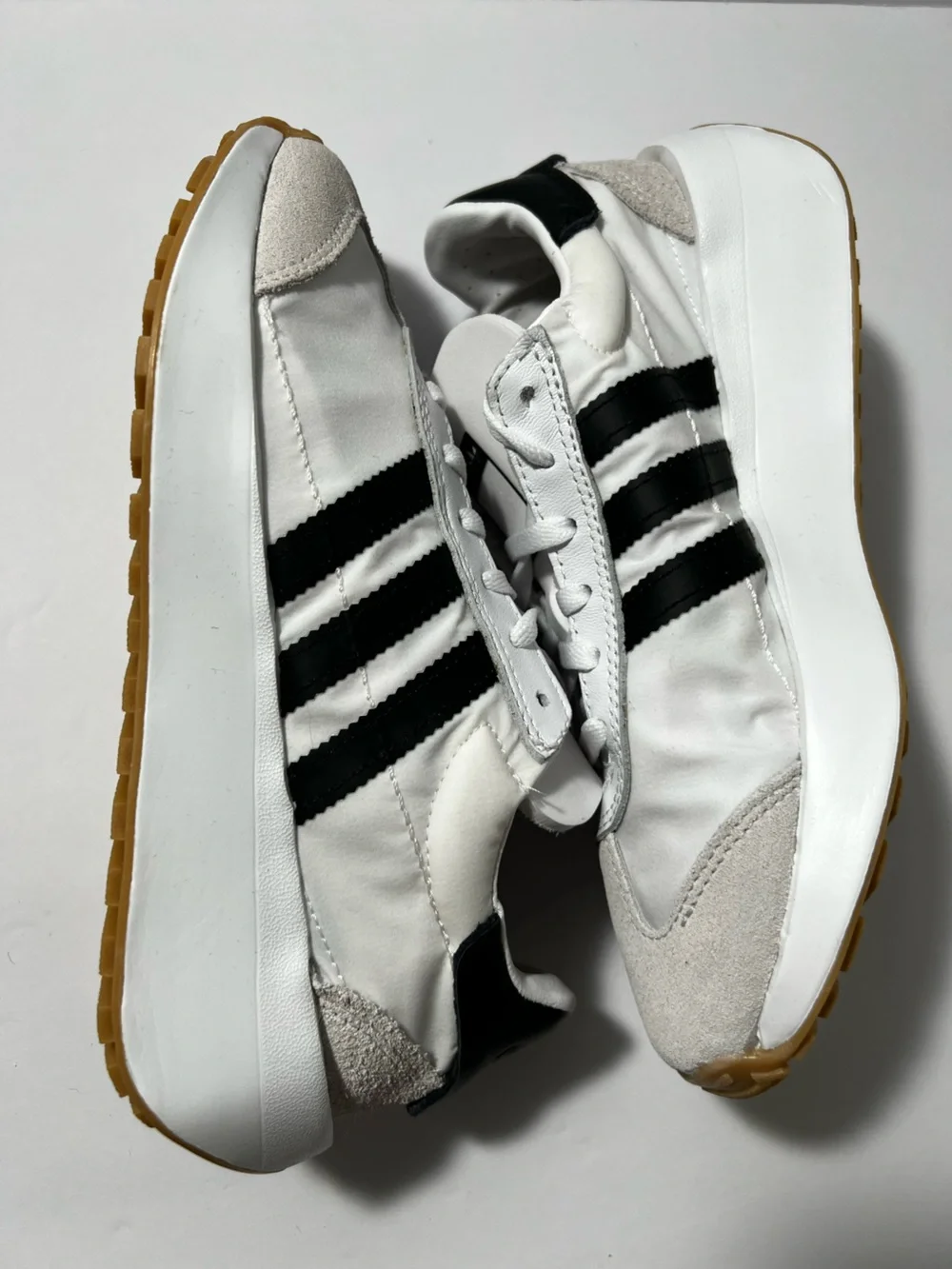 Adidas Originals SL 72 RS Platform Sneakers White Black Gum Women’s‎ 4.5 JQ1022